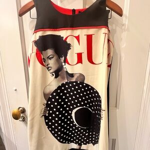 Black and White Sleeveless Sheath Mini Dress